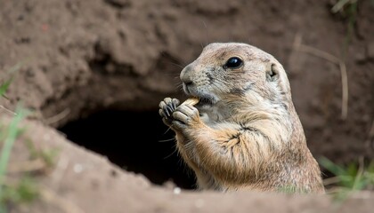 Prairie dog eating (2)