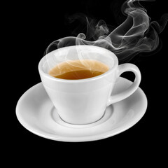 cup of tea with lemon or Brown and White International Tea Day  