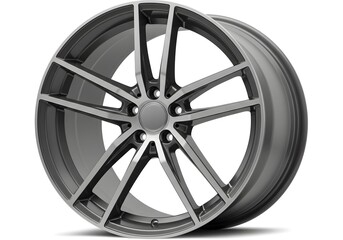 Fototapeta premium Sleek modern alloy wheel design perfect for automotive enthusiasts seeking style and performance upgrades for their luxury vehicle