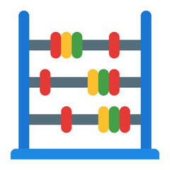Obraz premium Abacus icon. Counting tool symbol. Accounting and business calculation collection. Flat Icon