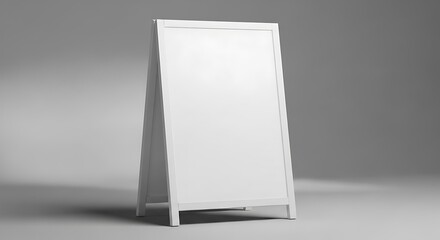 White A-Frame Sign for Business Promotion.