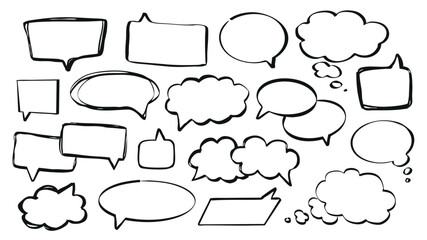 scribble speech bubble marker