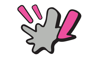 Comic Splash Sticker – Fun Cartoon Accent Design