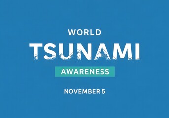 World Tsunami Awareness Day Poster November 5th