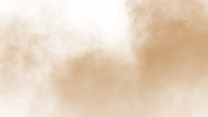 brown dust sand soil smoke cloud particles isolated on a transparent background. sandstorm effect smog dust explosion rising smoke fog overlay effect blurred soil dust. png design elements
