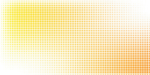 Yellow halftone pattern. Retro comic gradient background. vector illustration