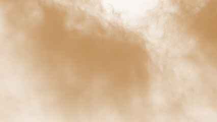 brown dust sand soil smoke cloud particles isolated on a transparent background. sandstorm effect smog dust explosion rising smoke fog overlay effect blurred soil dust. png design elements
