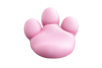 Pink Paw Print Illustration transparent background png