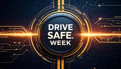 A digital graphic promoting Drive Safe Week