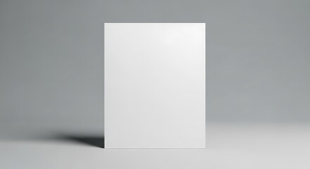 Blank White Rectangular Object Mockup.