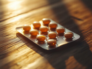 A hormone replacement therapy pill blister pack