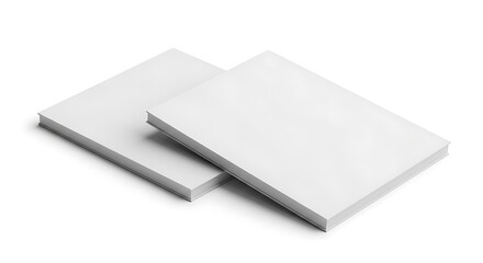 Blank Notebooks Stacked.