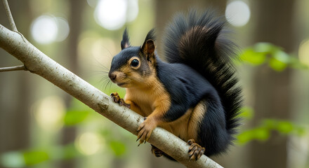 Beautiful Black Squirrel