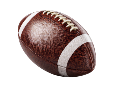A close-up of a football