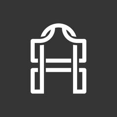 A unique and very impressive logo featuring the Letter A modern