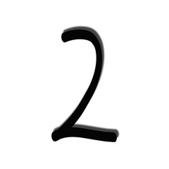 Number two Minimalist Design