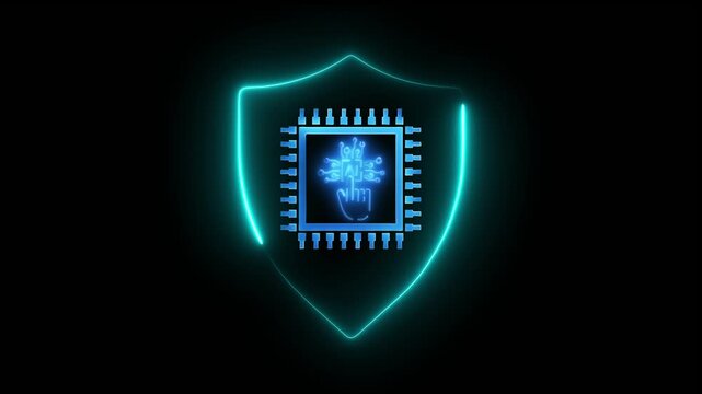 AI agent analysis concept on the transparent background. Artificial intelligence and intelligent automation IA technology. Motion graphics of AI agent idea. 4k video animation.