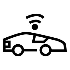 smart car icon vector illustration