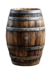 Obraz premium Aged wooden barrel, full view