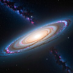 Spiral Galaxy in Deep Space (2)