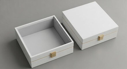 White Gift Box for Jewelry or Small Gifts.