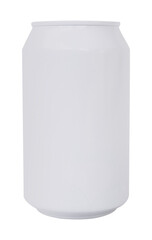 white can on white background isolated