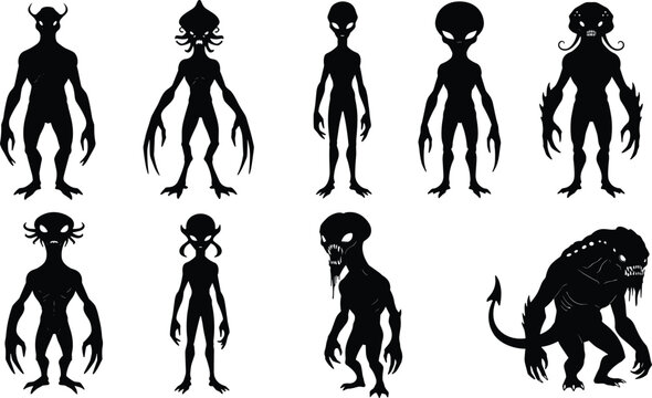 "Monster Silhouette" - Images et vidéos libres de droits | Adobe Stock