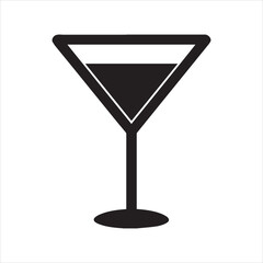  martini glass icon vector illustration