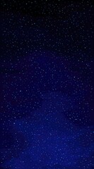 Obraz premium A dark blue gradient image filled with tiny, scattered light blue points resembling stars, transitioning from darker to lighter shades of blue