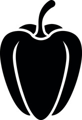 Capsicum Vegetable Silhouette Graphic for Food Icons