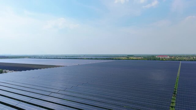 Photovoltaic solar panels in Tianjin Binhai New Area