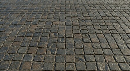 Rustic weathered brick wall texture offers a vintage backdrop for urban designs and architectural projects, conveying a sense of history and character.