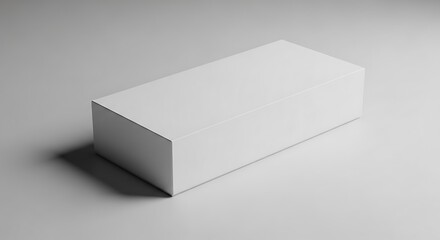 White Box on Light Gray Surface.