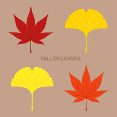 낙엽 벡터 일러스트