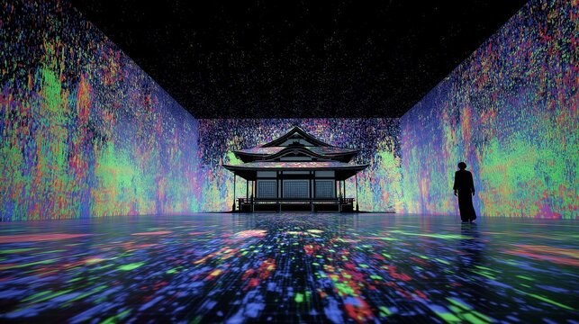 Digital network connections and data flow, global connectivity and information technology concept - Powered by Adobe