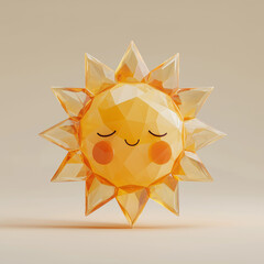 Crystal abstract yellow the sun 