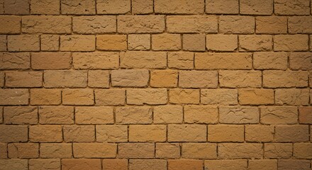 Fototapeta premium Warm rustic terracotta brick wall texture offers a natural, aged aesthetic perfect for architectural backgrounds, interior design inspiration, or adding authentic character to any project.