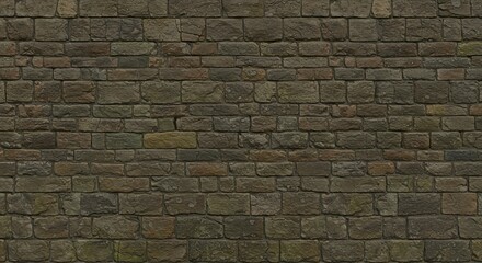 Weathered stone wall texture with rustic charm and natural earth tones perfect for historical or architectural backgrounds.