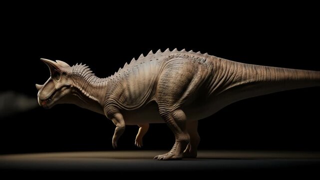 Dilophosaurus Sculpture: Prehistoric Predator in Studio Light