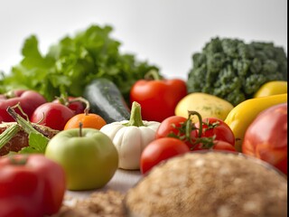 fresh vegetables and fruits