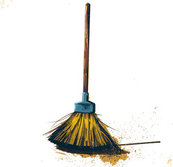 mop and broom