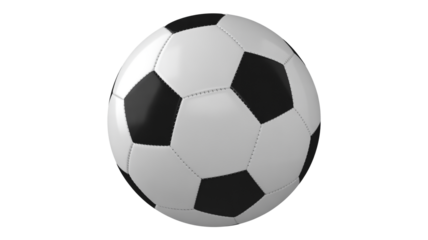 Classic black and white soccer ball ready for a competitive match