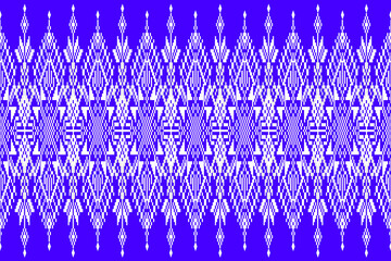 abstract blue background
Colorful traditional geometric textile pattern featuring symmetrical diamond motifs with intricate details. The design includes smaller shapes such as squares,
