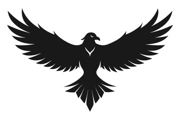Obraz premium Eagle vector illustration with wings spread in flight