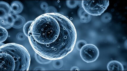 Exploring the Fascinating World of Microscopic Cells in Motion and Their Interactions in a Digital Environment - Powered by Adobe