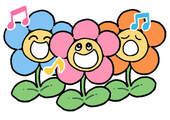 歌う花たち