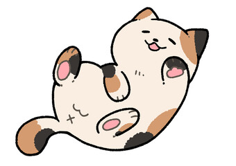 ごろん猫（三毛）