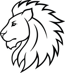 lion head silhouette