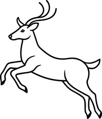 deer silhouette vector