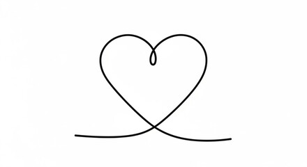 Heart line icon symbol of love, romance, passion, affection, care, and valentines day celebration concept